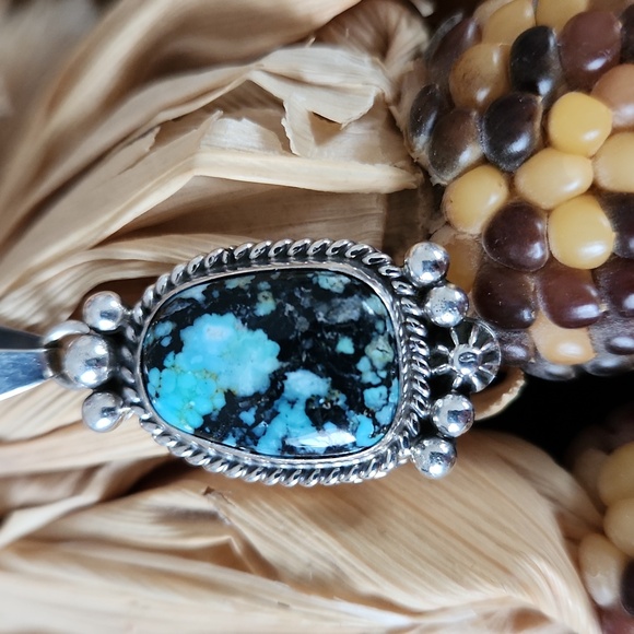 Stunning NWOT Native American Navajo Turquoise & Sterling Handmade Pendant 🩵🎁 - Picture 2 of 12